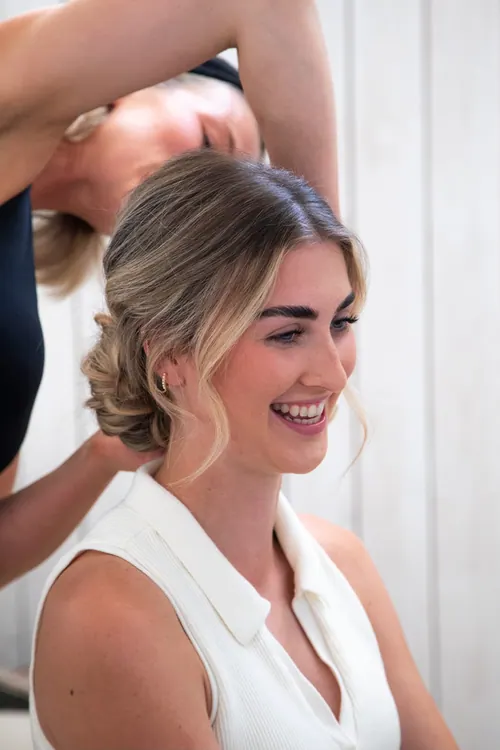 Wedding morning preparations and finishing touches